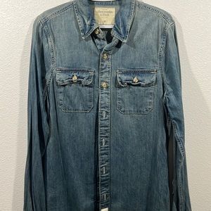 Abercrombie & Finch vintage long sleeve jean shirt